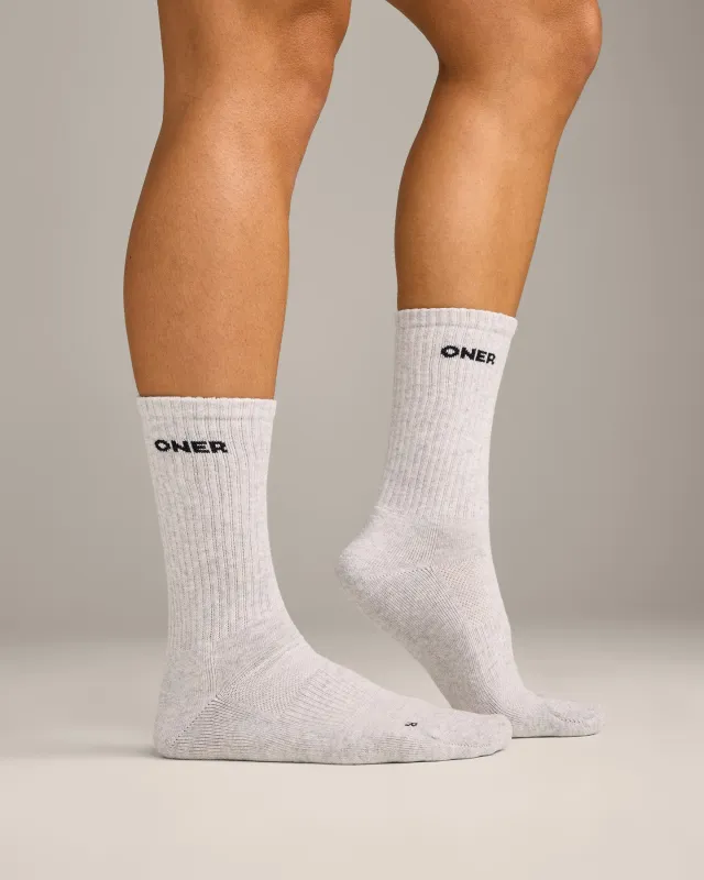 Oner Long Crew Socks 1 Pack | Grey Marl sold by Oner Active