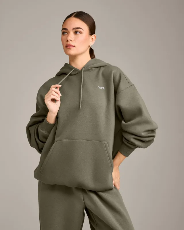 Foundations Cosy Oversized Hoodie | Alpine Green made by Oner Active