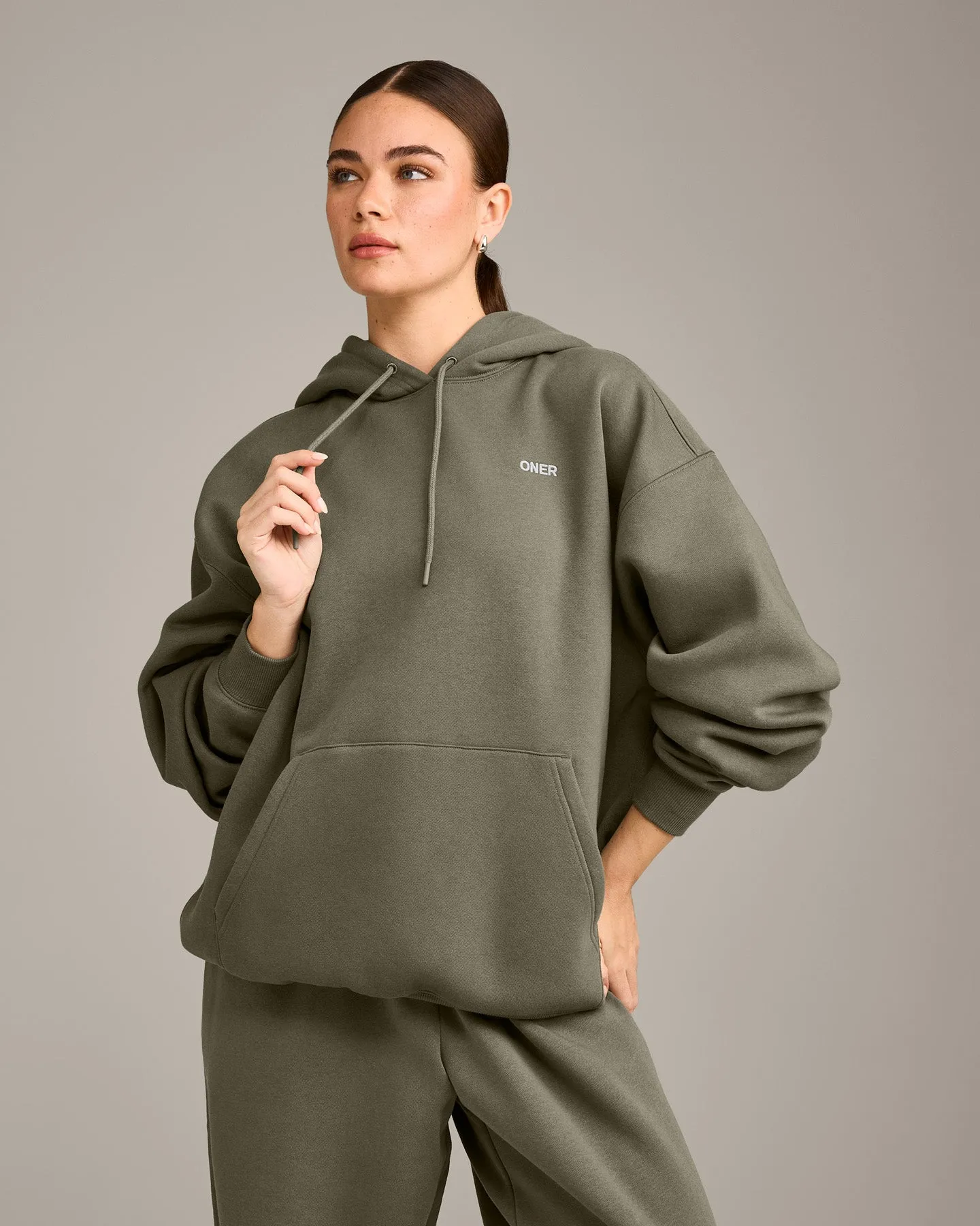 Foundations Cosy Oversized Hoodie | Alpine Green sold by Oner Active