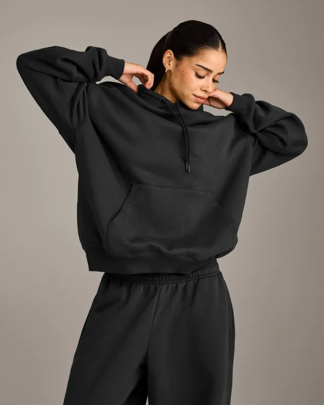 Foundations Cosy Oversized Hoodie | Soft Black made by Oner Active