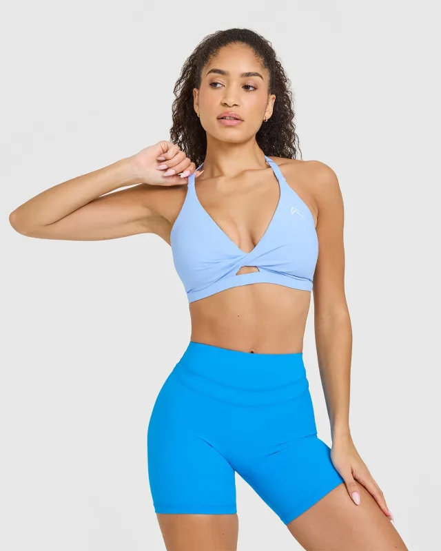 UnifiedMove Twist Sports Bra | Powdered Blue sold by Oner Active