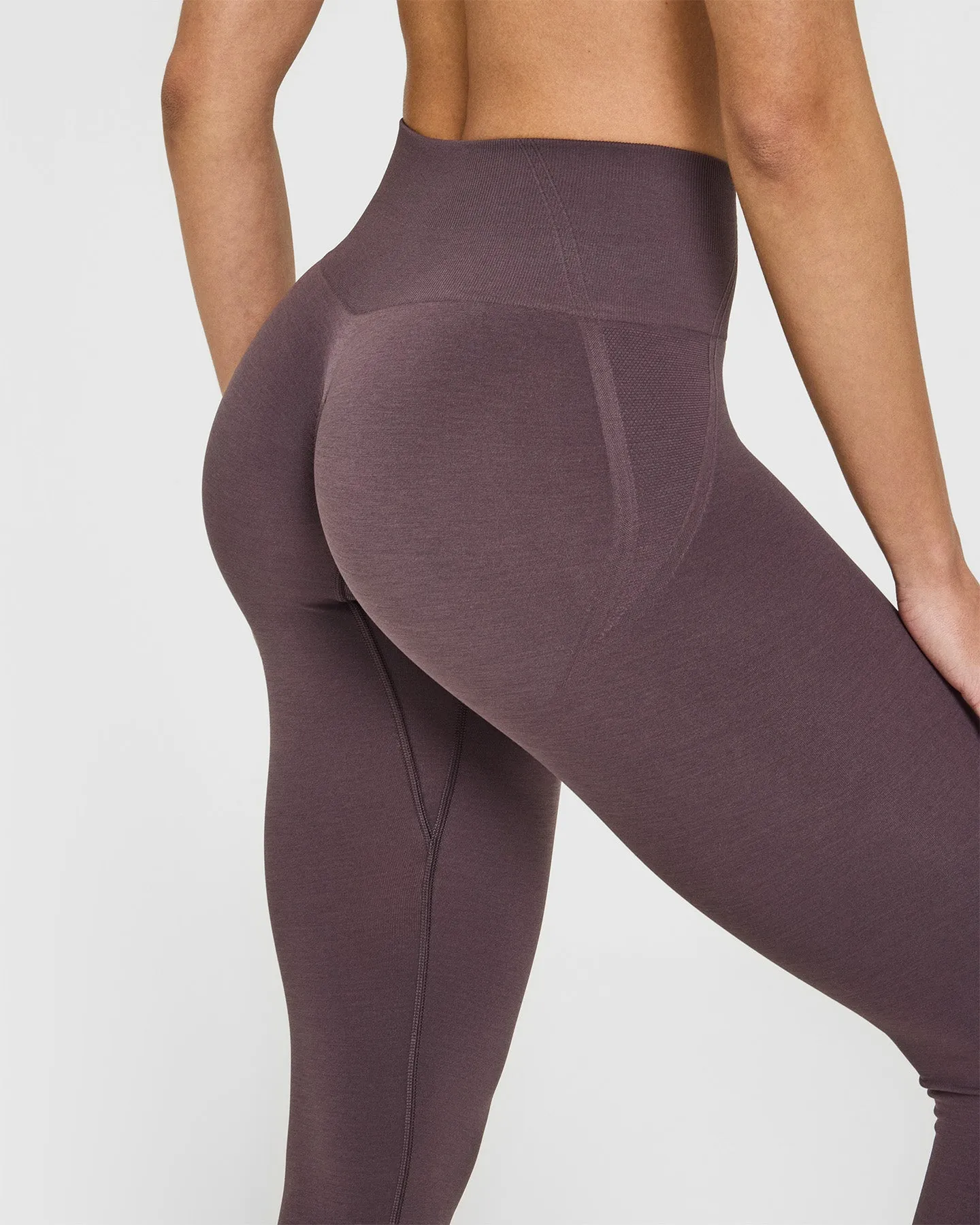 EffortlessLift™ Seamless Leggings with White Logo | Umber Brown sold by Oner Active product image thumbnail 5