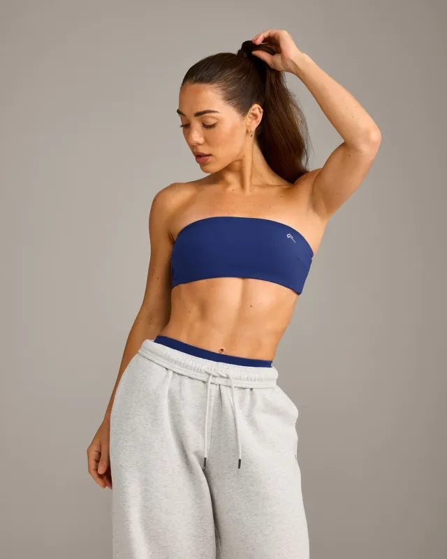 UnifiedMove™ Micro Bandeau Bralette with Reflective Logo | Varsity Blue made by Oner Active