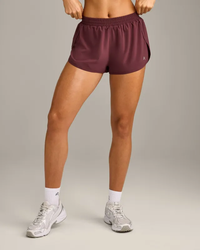 AirMove™ Lined Shorts 2" with Reflective Logo | Velvet Mocha sold by Oner Active