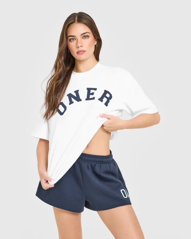 Oversized Oner Girlfriend Washed T-Shirt | White made by Oner Active