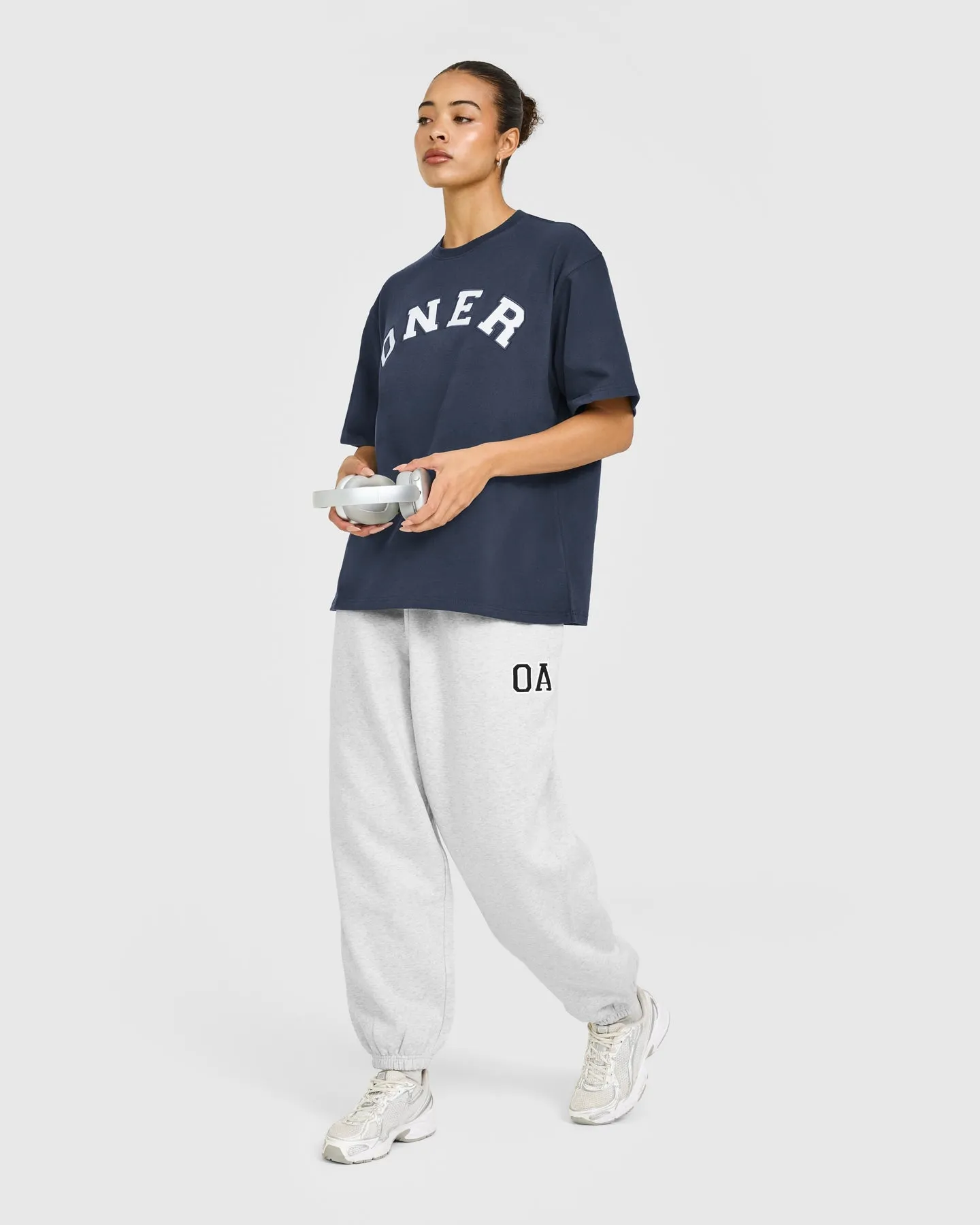 Oversized Oner Girlfriend Washed T-Shirt | True Blue sold by Oner Active product image thumbnail 3
