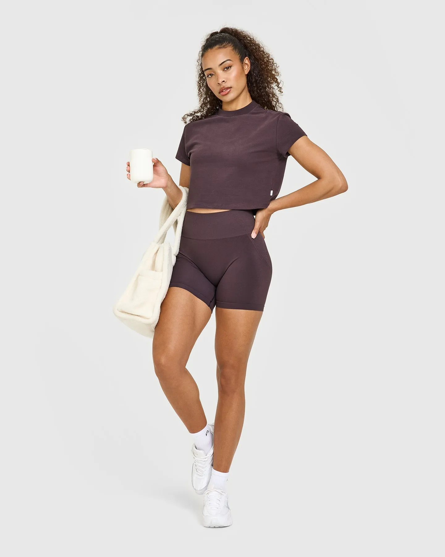 Cotton Relaxed T-Shirt | Umber Brown sold by Oner Active product image thumbnail 3