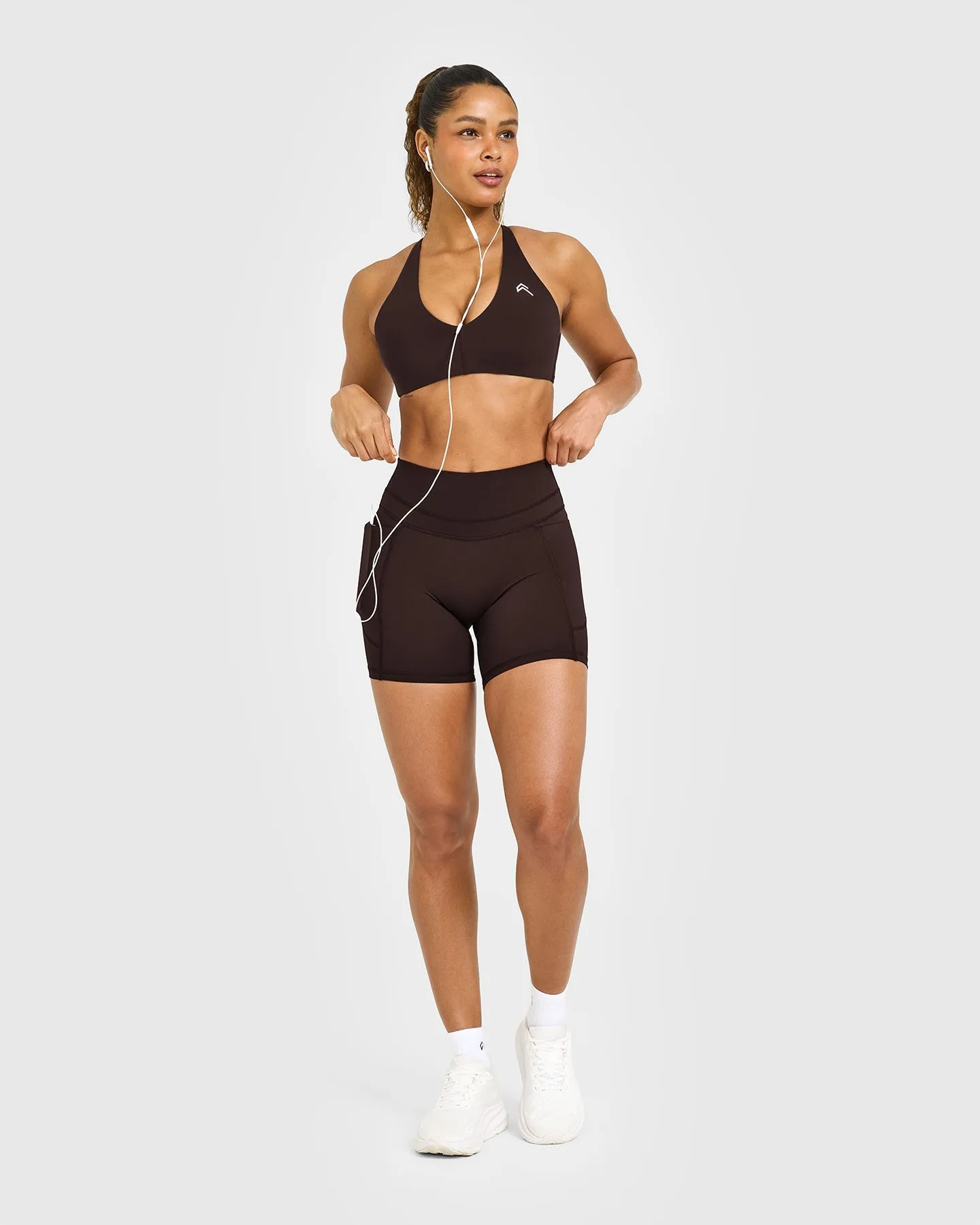 UnifiedMove™ High Waisted Pocket Shorts 6" | 70% Cocoa sold by Oner Active product image thumbnail 3