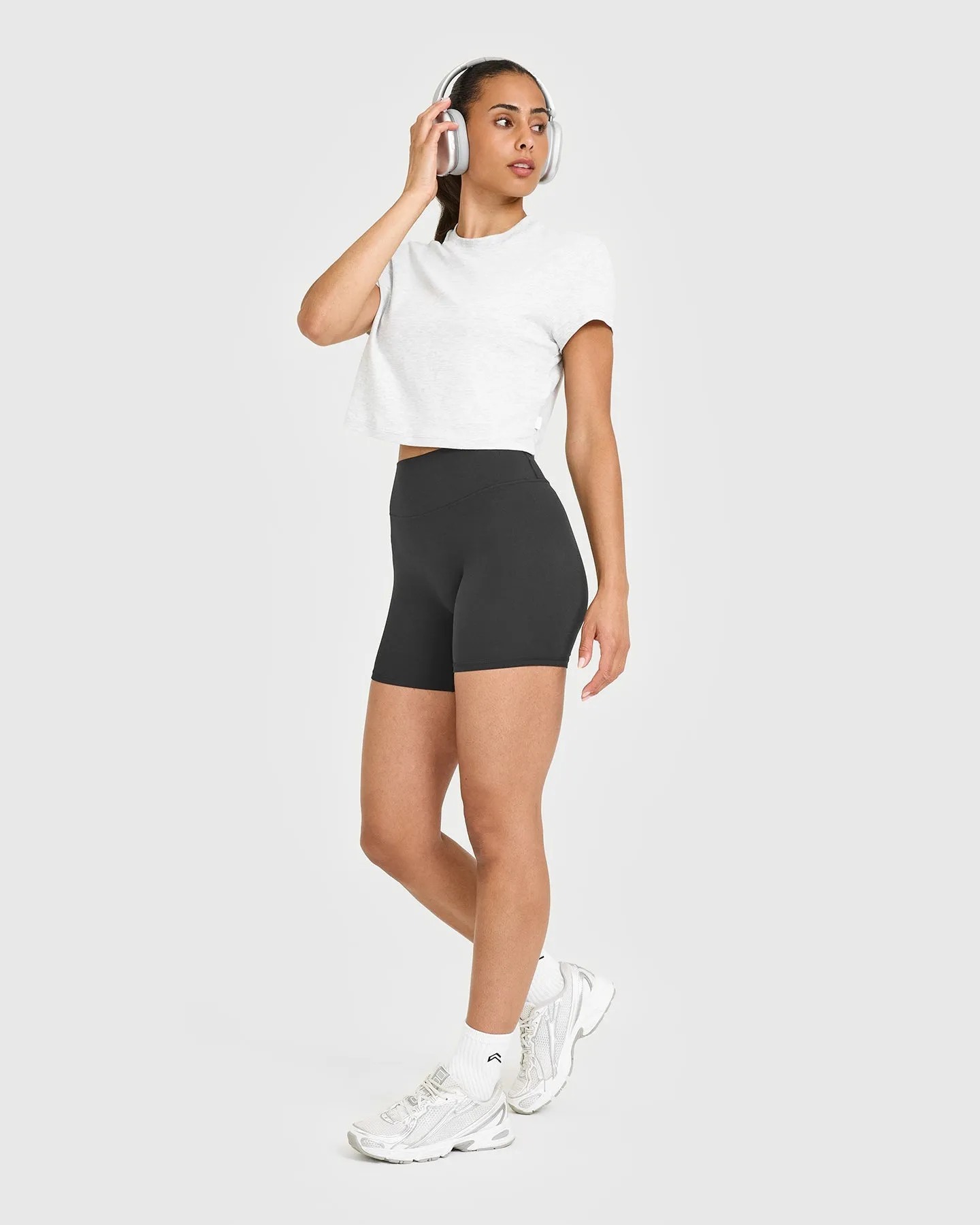 Cotton Relaxed T-Shirt | Light Grey Marl sold by Oner Active product image thumbnail 2