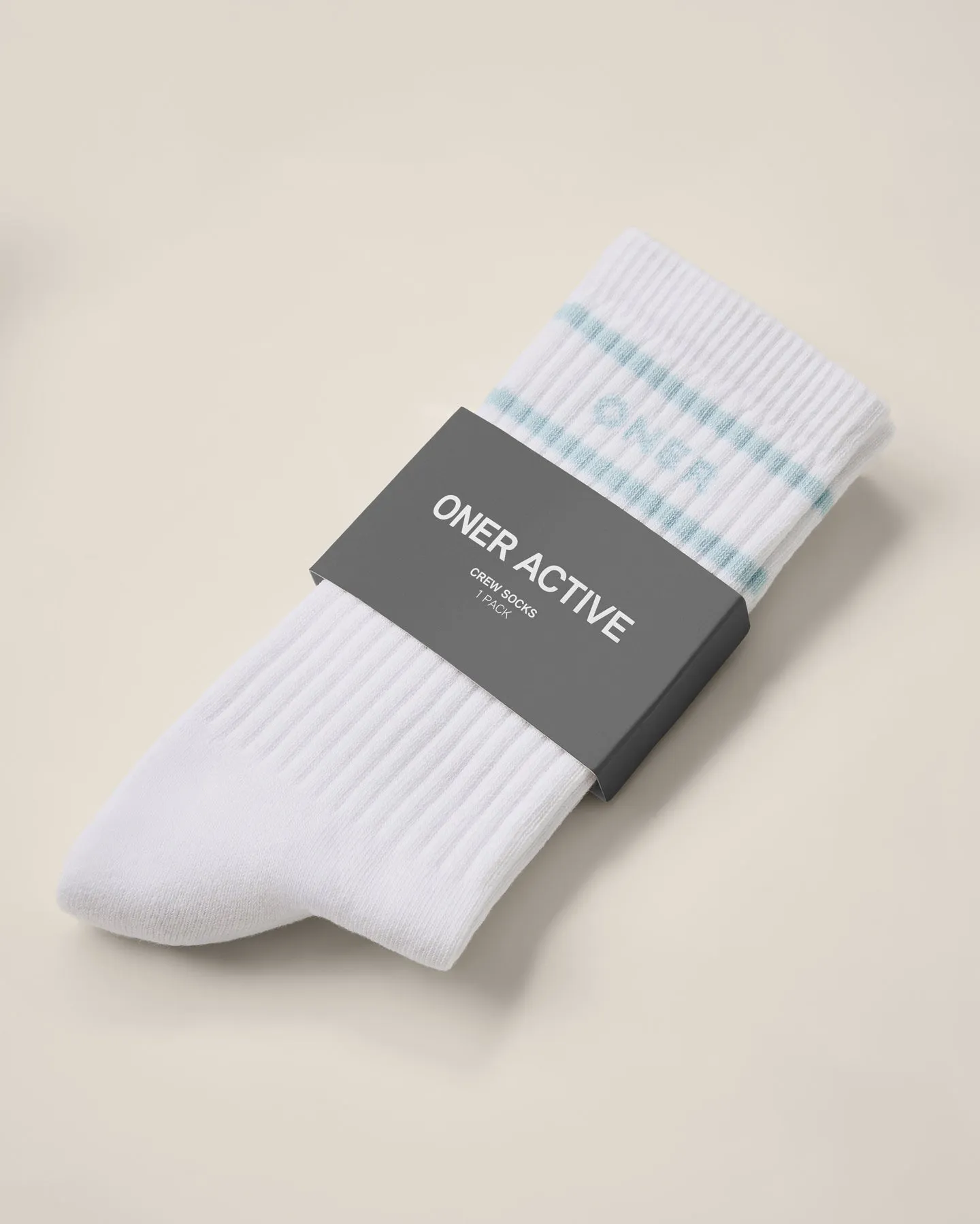 Varsity Stripe Long Crew Socks 1 Pack | Cloud Blue sold by Oner Active product image thumbnail 4