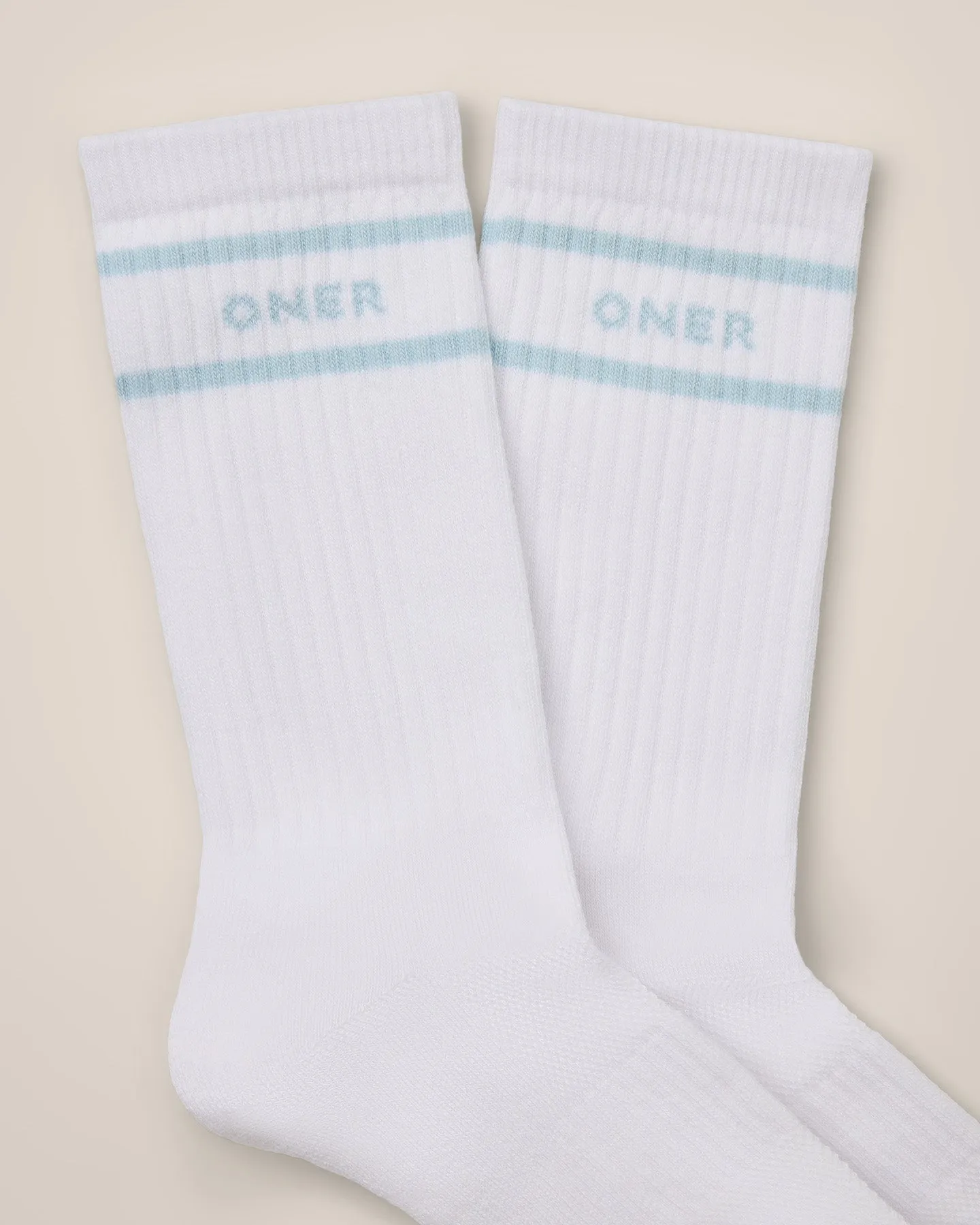 Varsity Stripe Long Crew Socks 1 Pack | Cloud Blue sold by Oner Active product image thumbnail 5