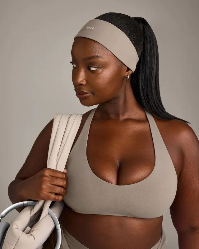 SoftMotion™ Headband with Grey Logo | Minky made by Oner Active