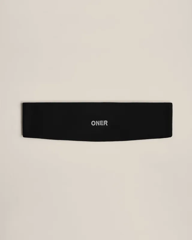 SoftMotion™ Headband with Grey Logo | Black made by Oner Active