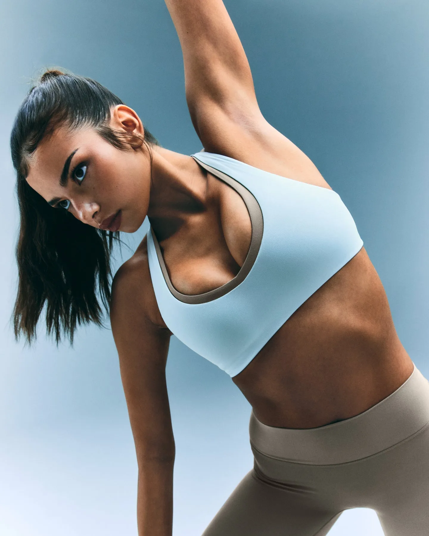 SoftMotion™ Bralette with Grey Logo | Cloud Blue sold by Oner Active product image thumbnail 2