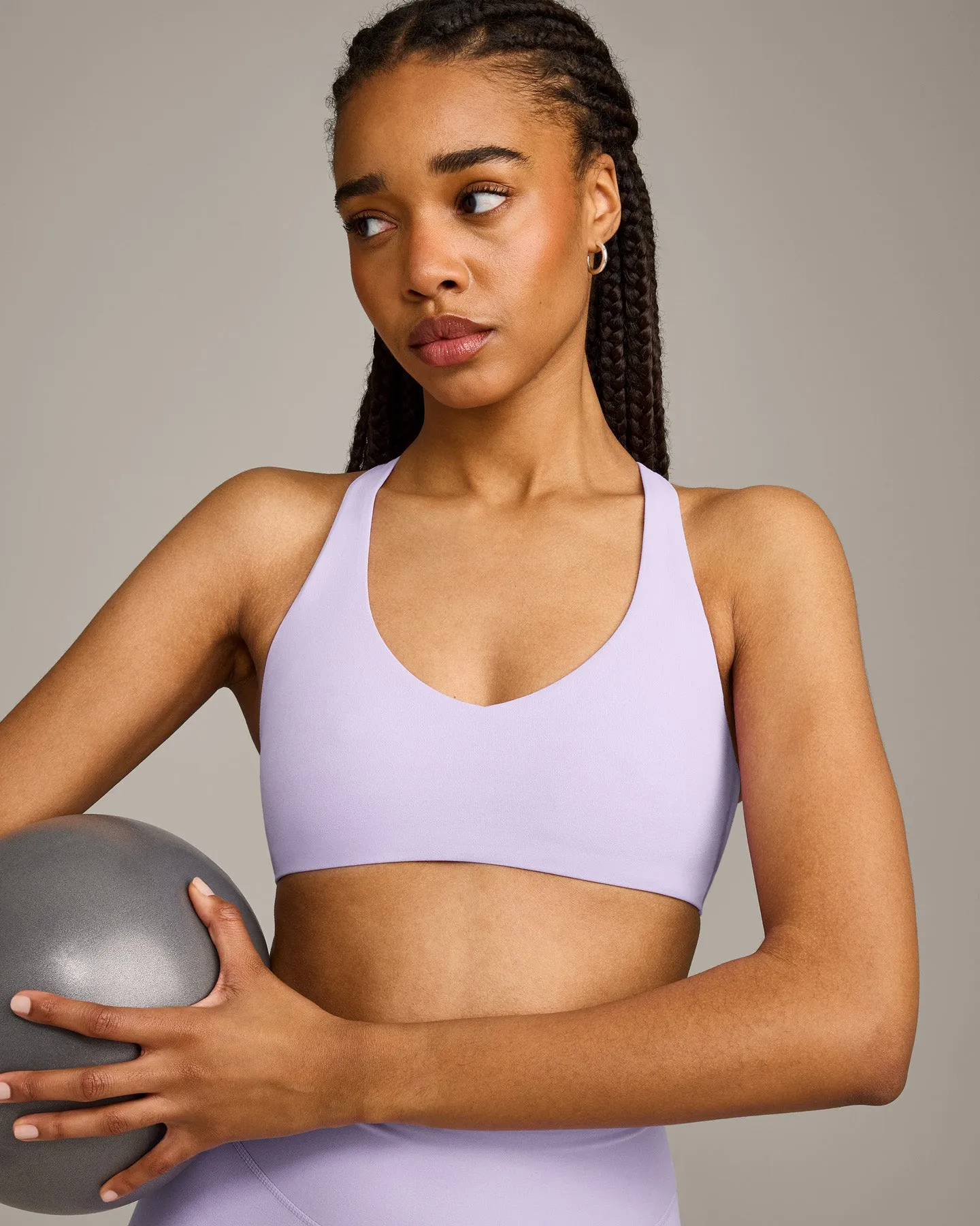 SoftMotion™ Bralette with Grey Logo | Lavender Purple sold by Oner Active product image thumbnail 4