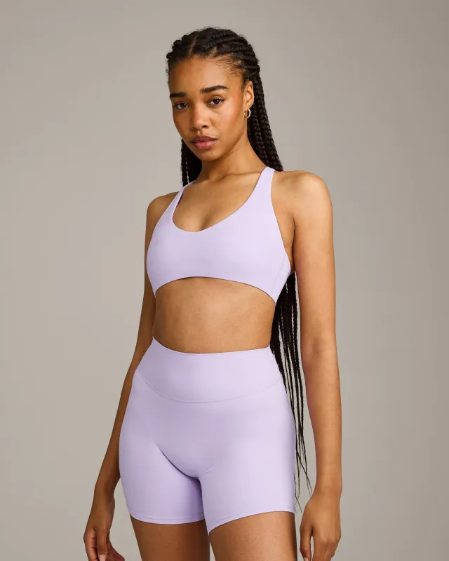 SoftMotion™ Bralette with Grey Logo | Lavender Purple made by Oner Active