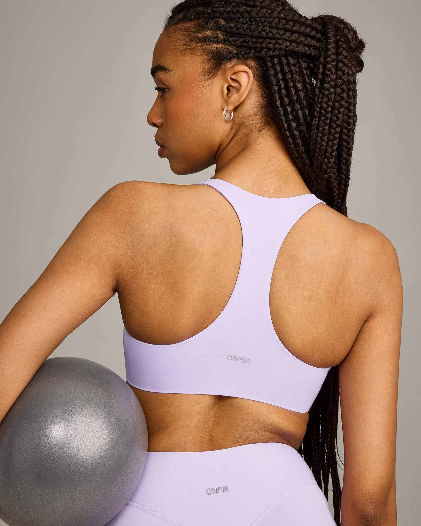SoftMotion™ Bralette with Grey Logo | Lavender Purple sold by Oner Active product image thumbnail 2