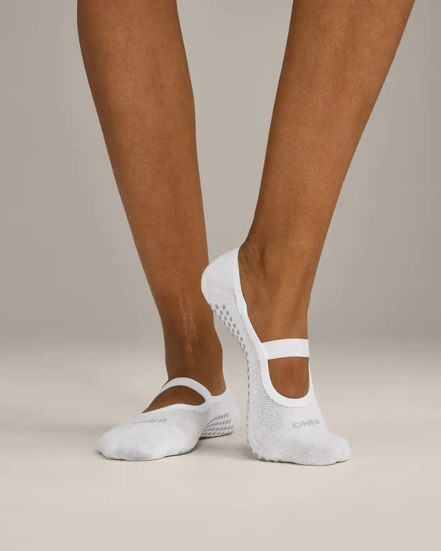 Pilates Grip Socks 1 Pack | White made by Oner Active