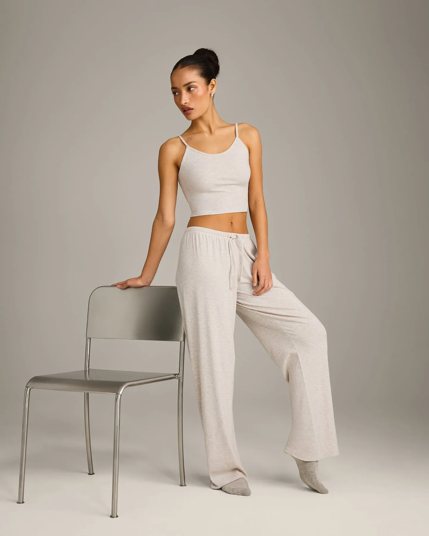 Oner At Home Night Bottoms | Oat Marl sold by Oner Active product image thumbnail 3