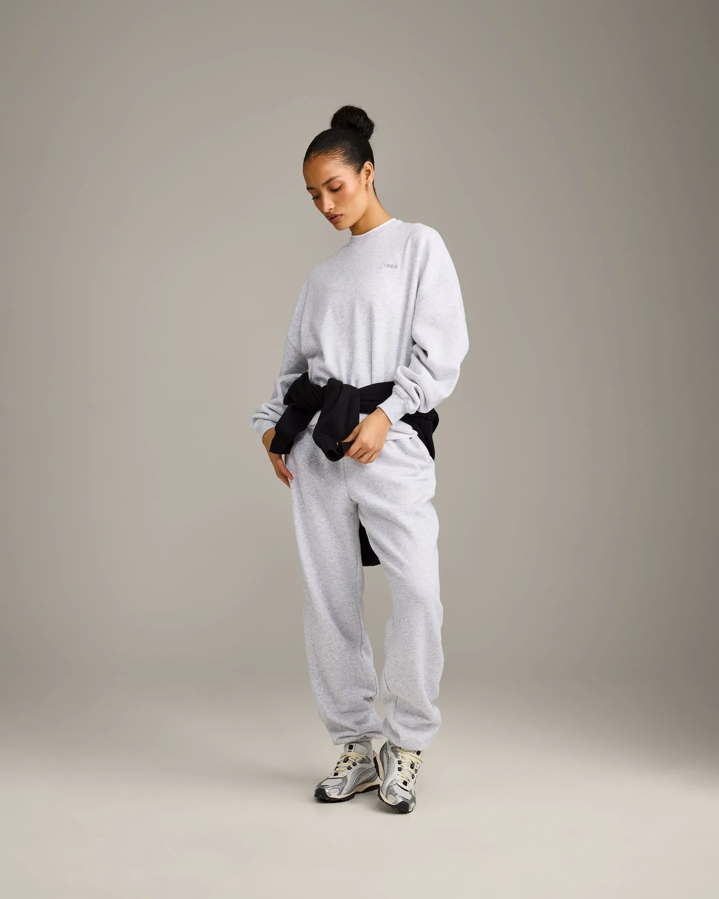 Foundations All Season Crew Neck Sweatshirt | Grey Marl sold by Oner Active product image thumbnail 2