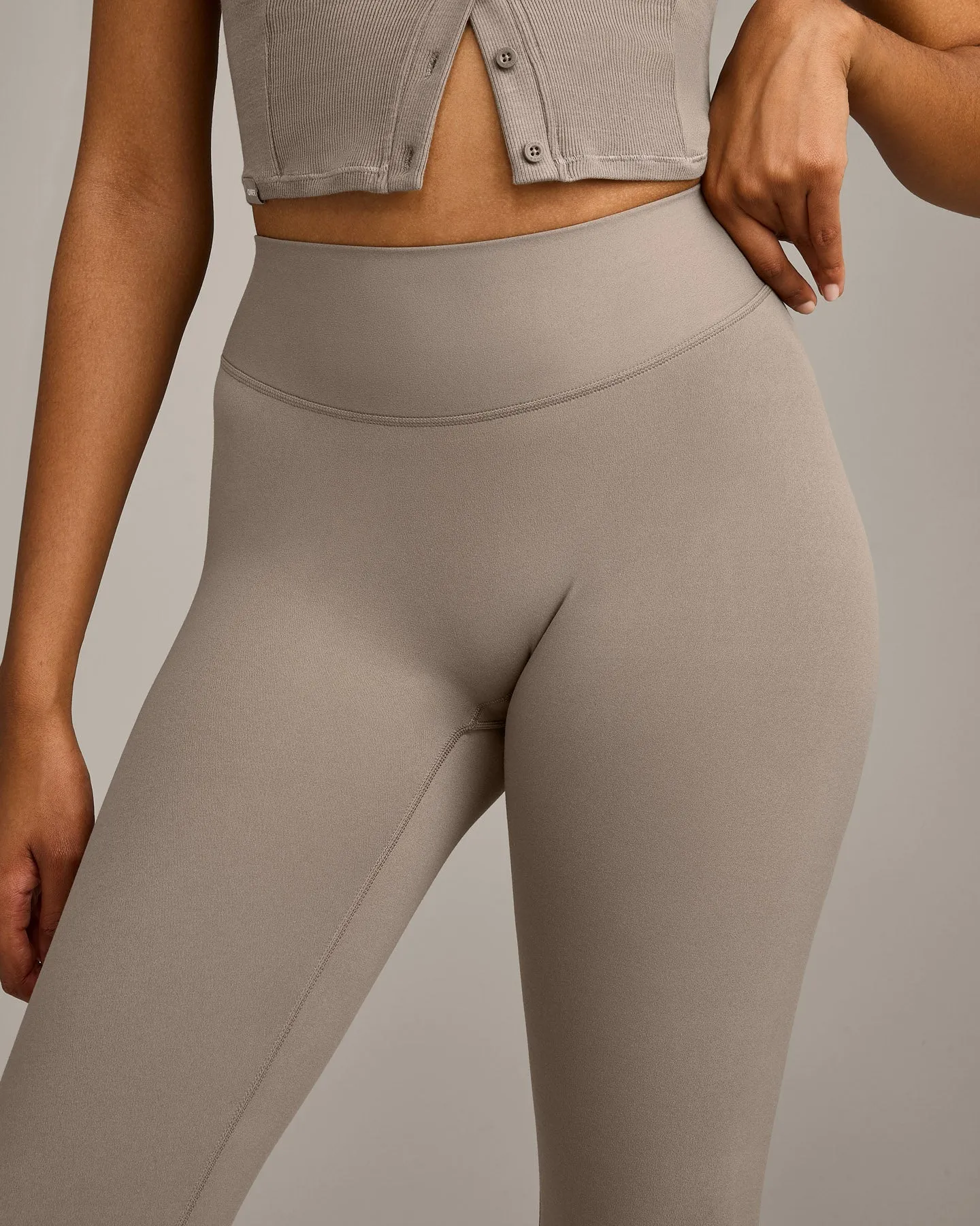 SoftMotion™ High Waisted Capri Leggings with Grey Logo | Minky sold by Oner Active product image thumbnail 4