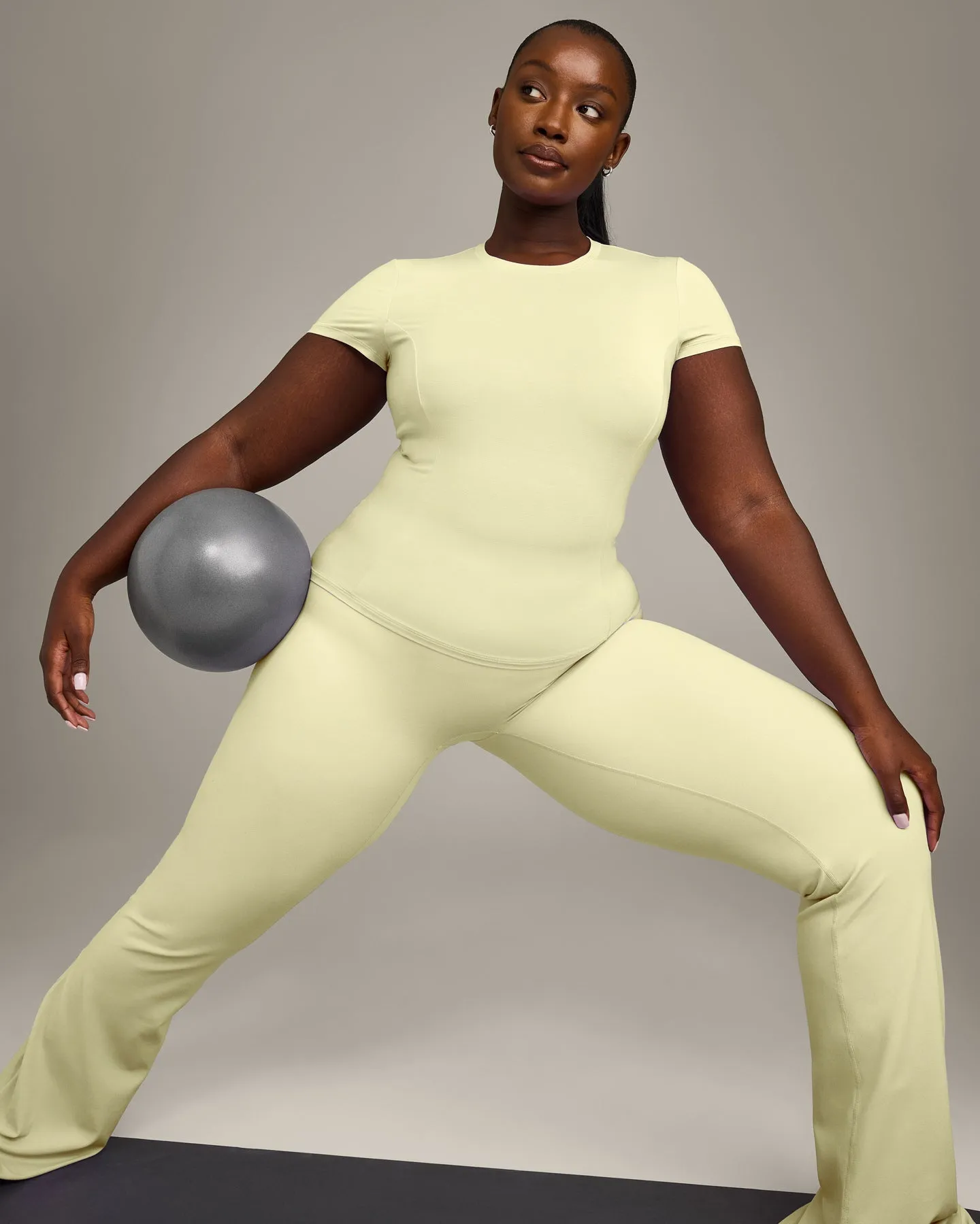 Mellow™ Motion Crew Neck Top | Pastel Yellow sold by Oner Active product image thumbnail 4