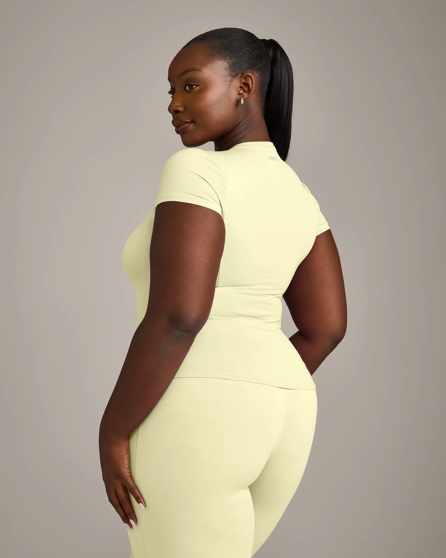 Mellow™ Motion Crew Neck Top | Pastel Yellow sold by Oner Active product image thumbnail 5