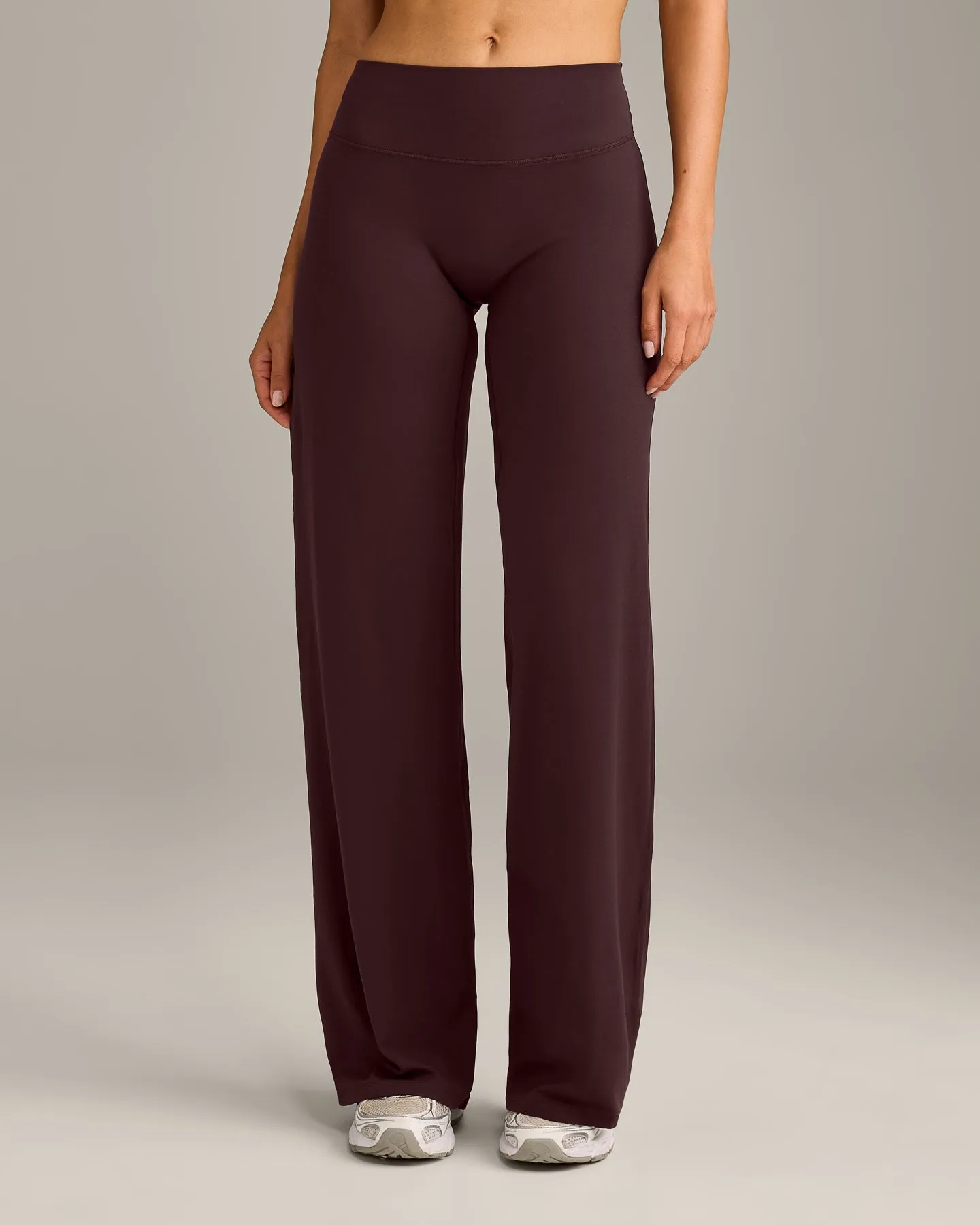 SoftMotion™ Straight Leg Bottoms with Grey Logo | Plum Brown sold by Oner Active product image thumbnail 2