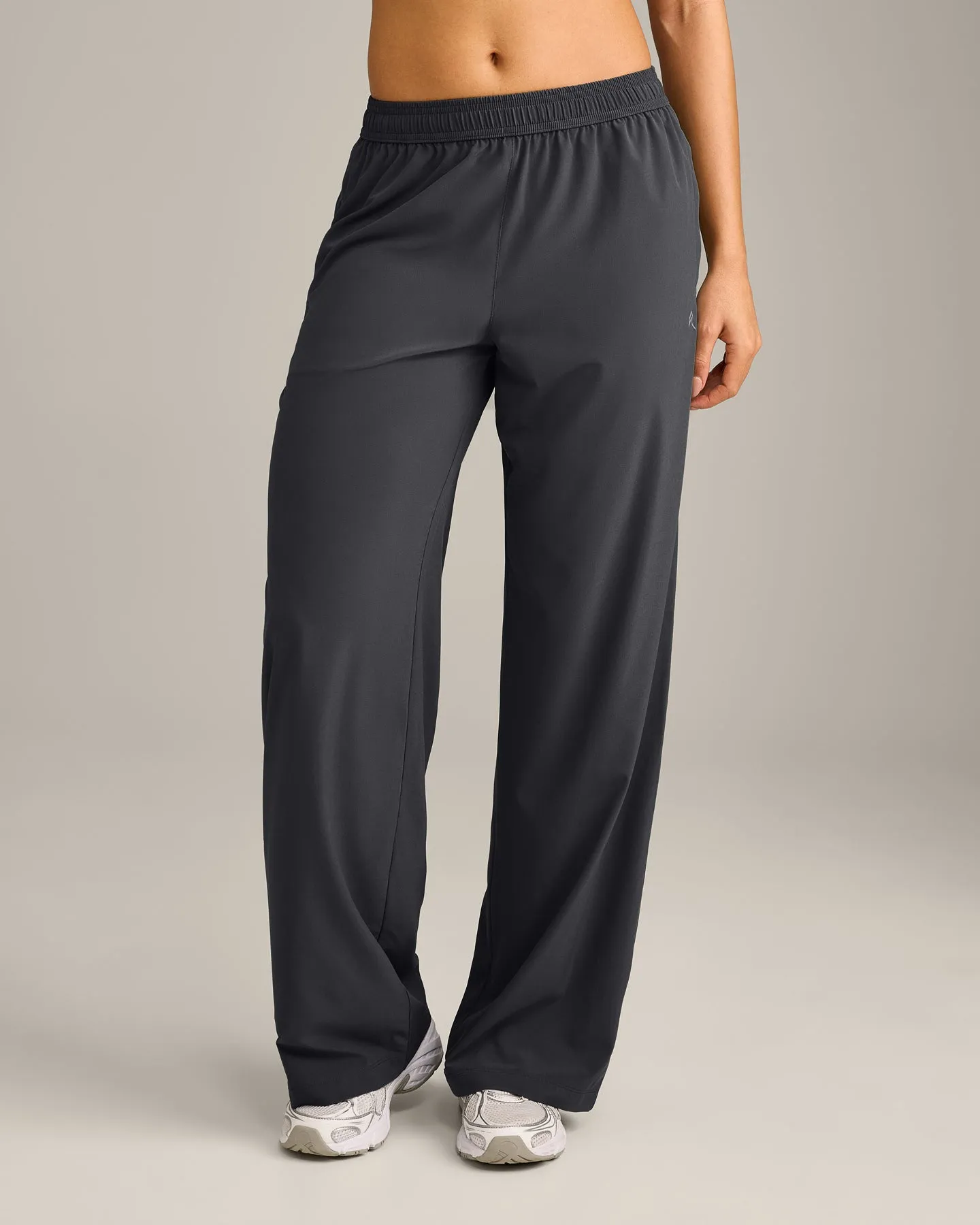AirMove™ Straight Leg Pants with Reflective Logo | Coal sold by Oner Active