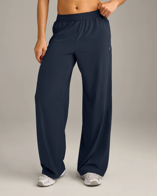 AirMove™ Straight Leg Pants with Reflective Logo | True Blue made by Oner Active