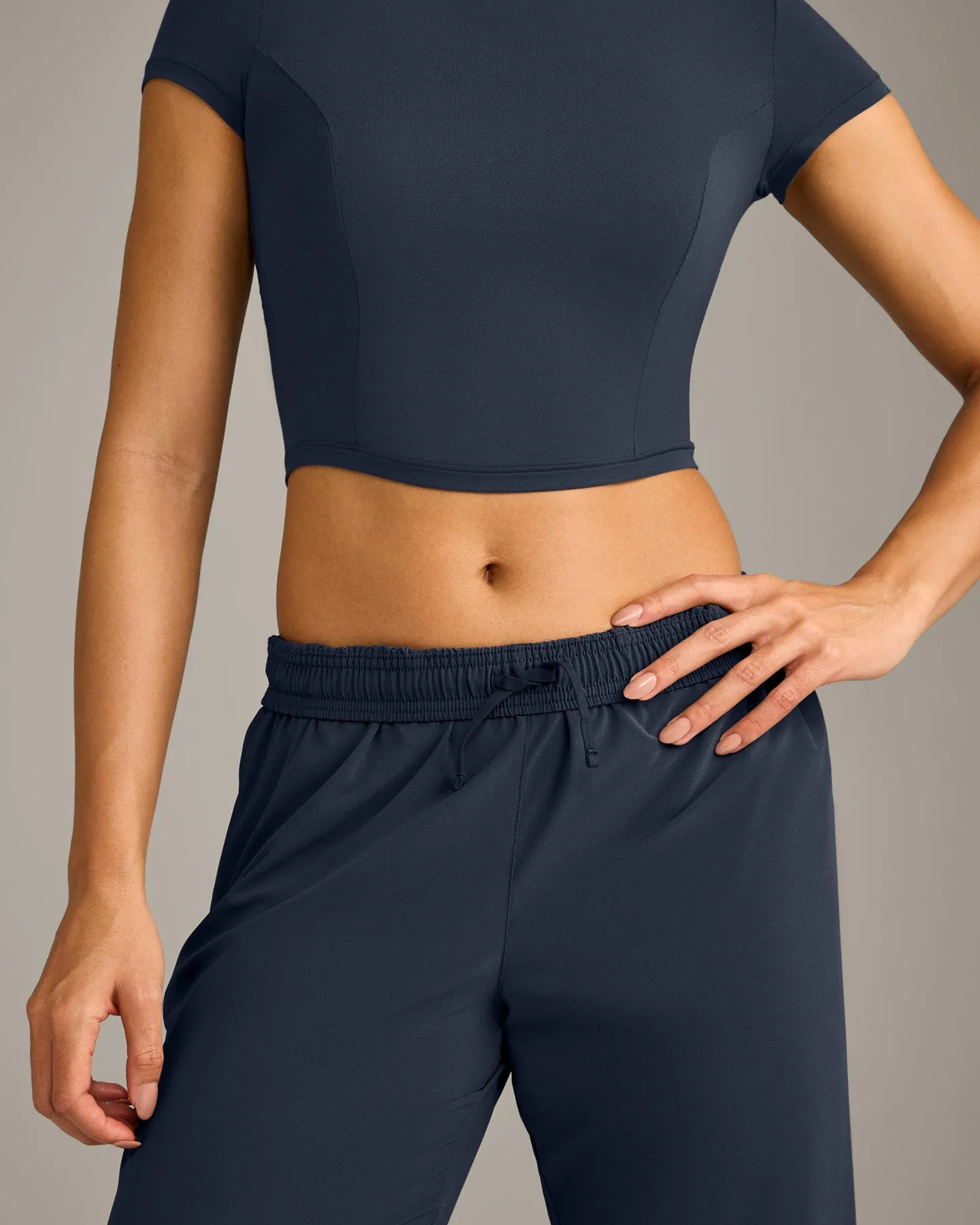 AirMove™ Straight Leg Pants with Reflective Logo | True Blue sold by Oner Active product image thumbnail 5