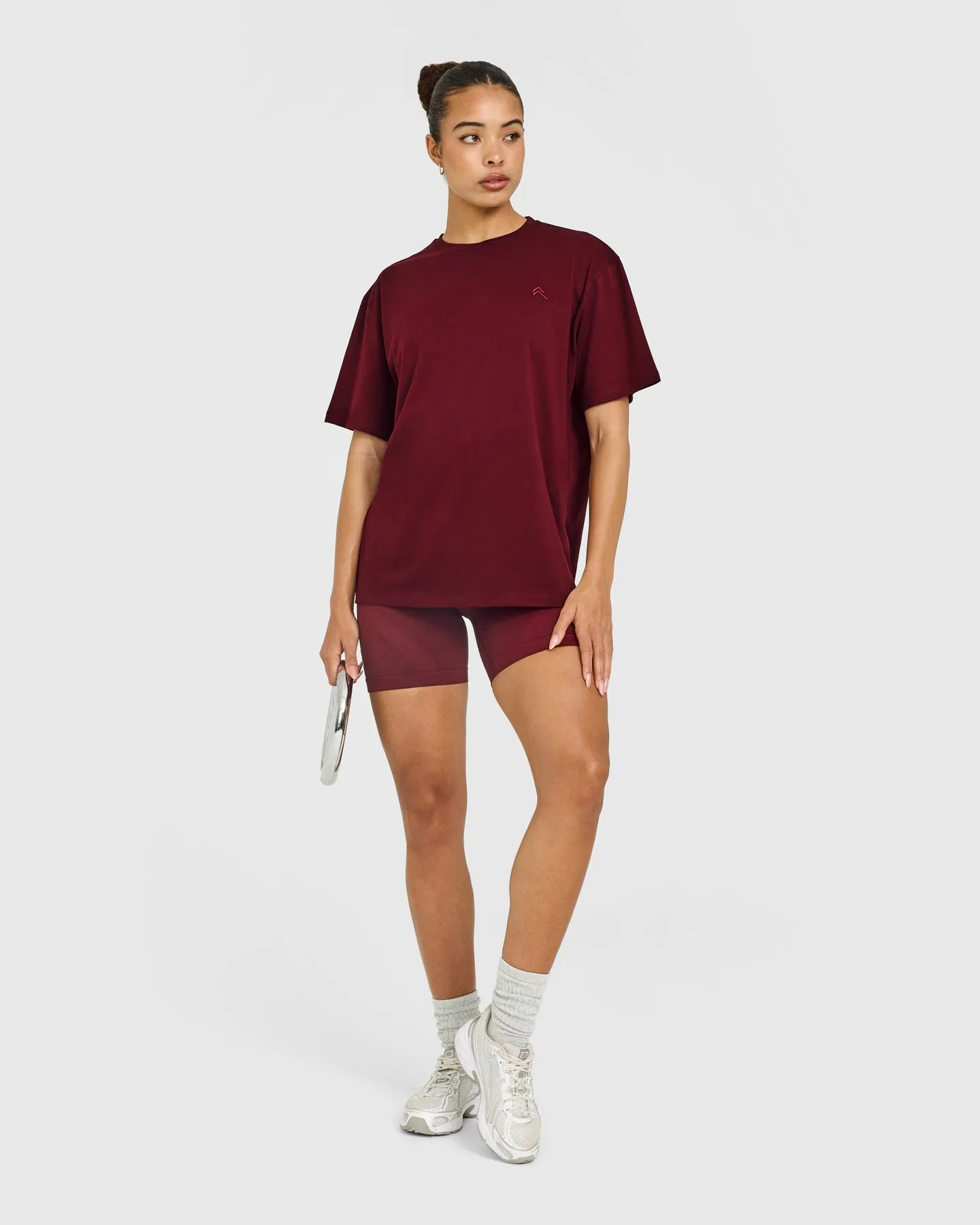 Classic Oversized Lightweight T-Shirt | Rosewood sold by Oner Active product image thumbnail 3