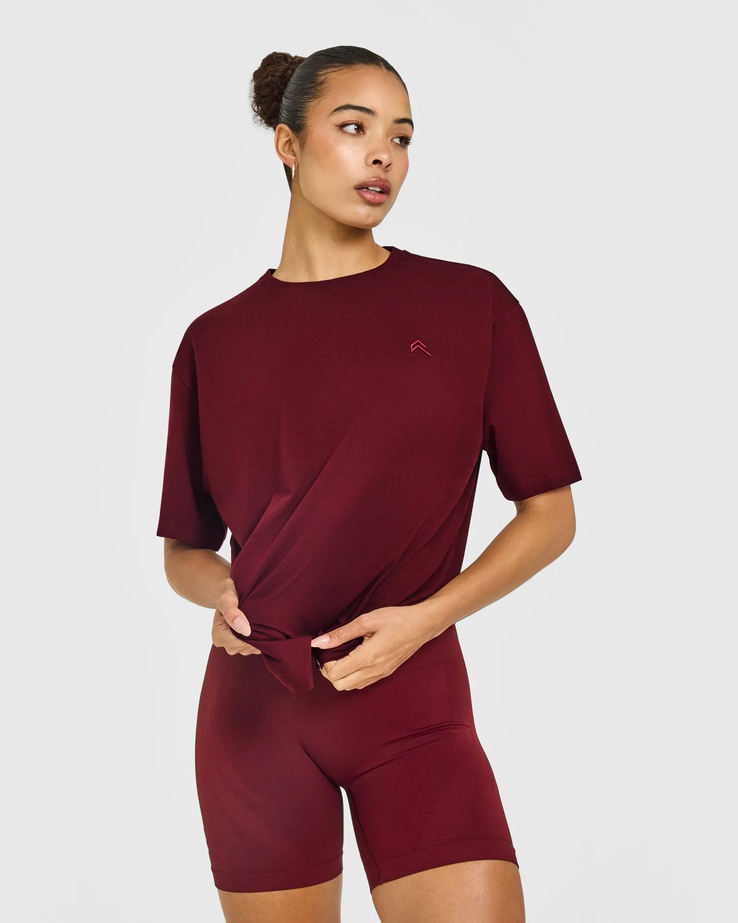 Classic Oversized Lightweight T-Shirt | Rosewood sold by Oner Active