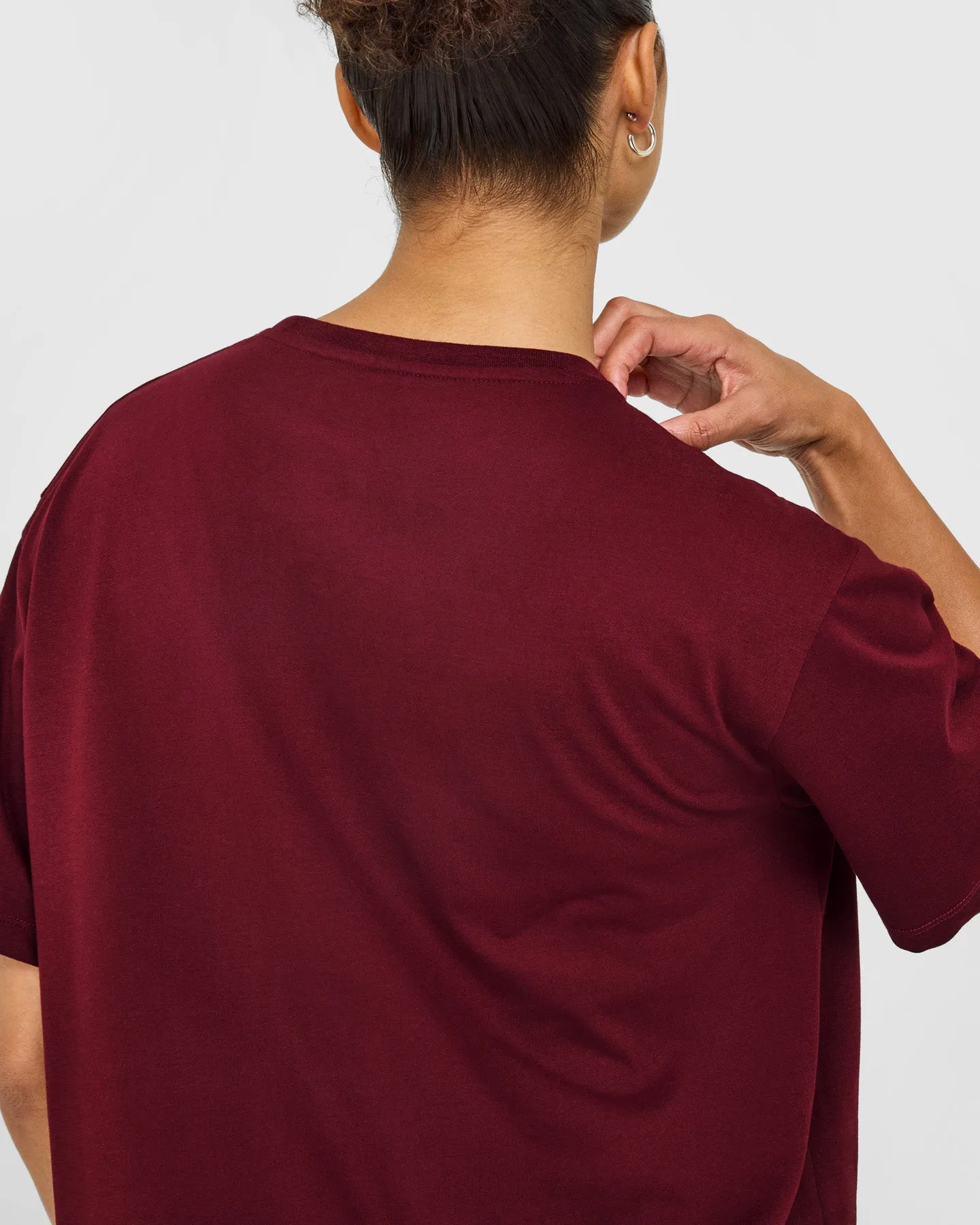 Classic Oversized Lightweight T-Shirt | Rosewood sold by Oner Active product image thumbnail 5