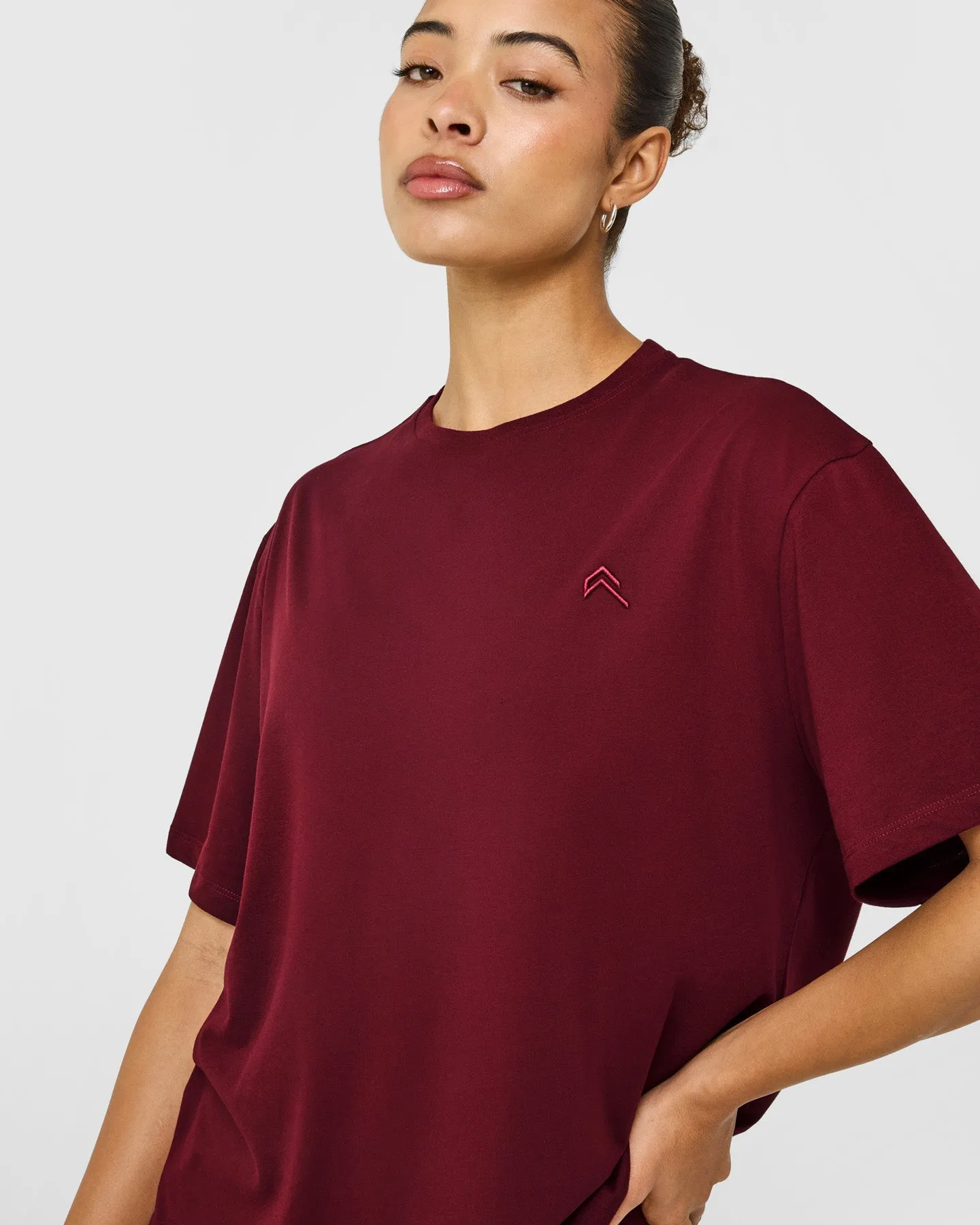 Classic Oversized Lightweight T-Shirt | Rosewood sold by Oner Active product image thumbnail 2