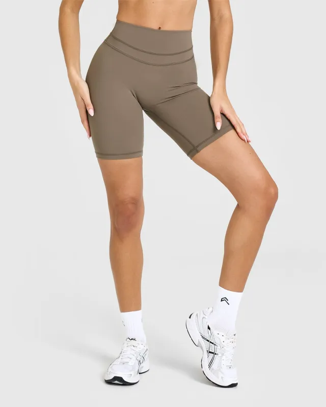 UnifiedMove™ Cycling Shorts 8" | Moss Brown made by Oner Active