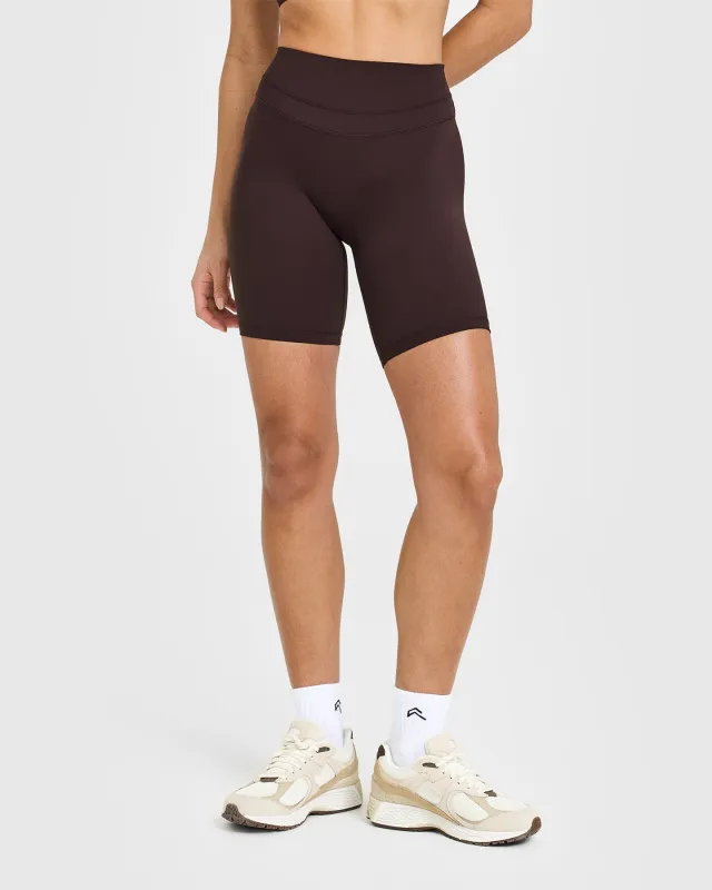 UnifiedMove™ Cycling Shorts 8" | Plum Brown made by Oner Active