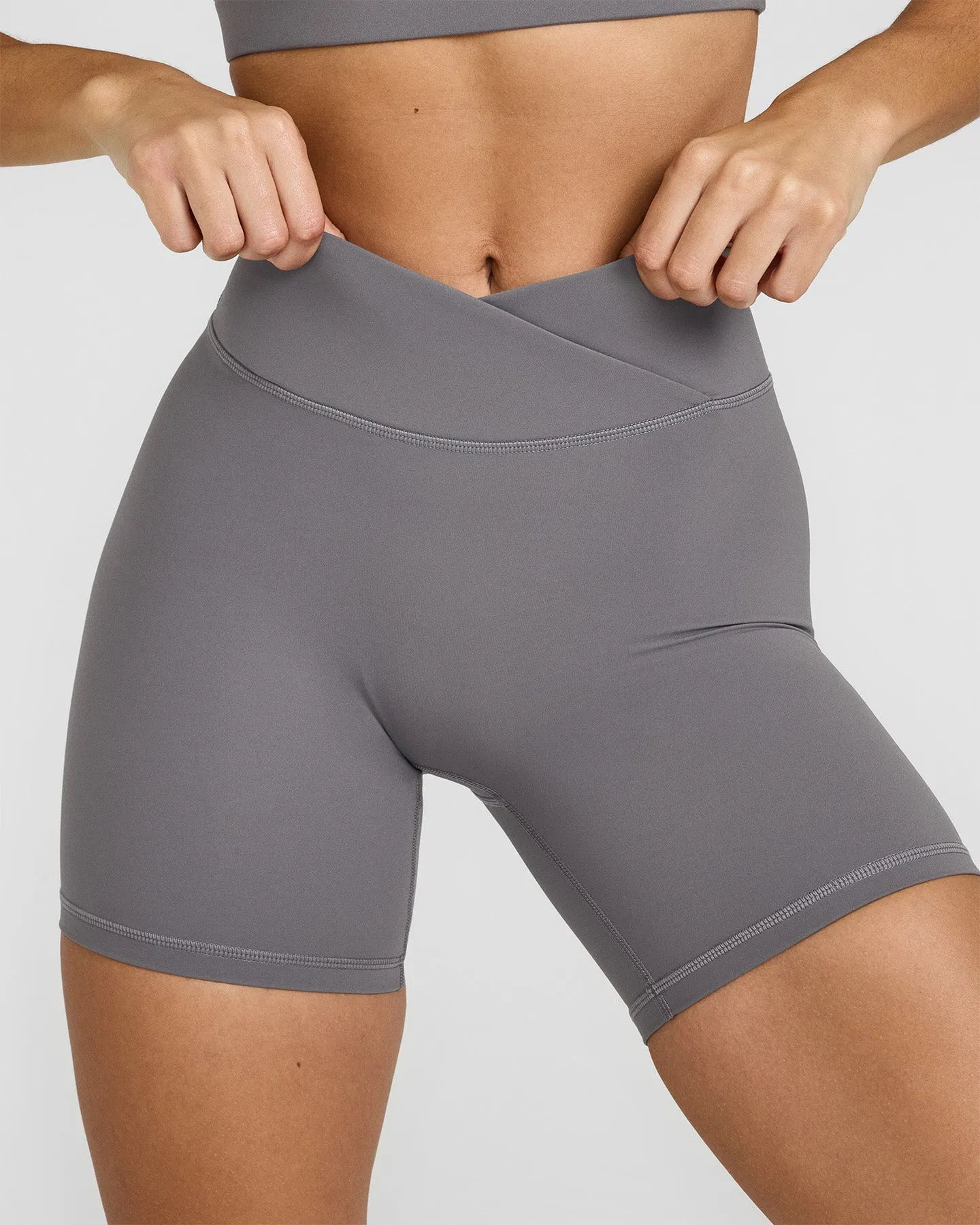 UnifiedMove™ Wrap Shorts 6" | Ash Grey sold by Oner Active product image thumbnail 4