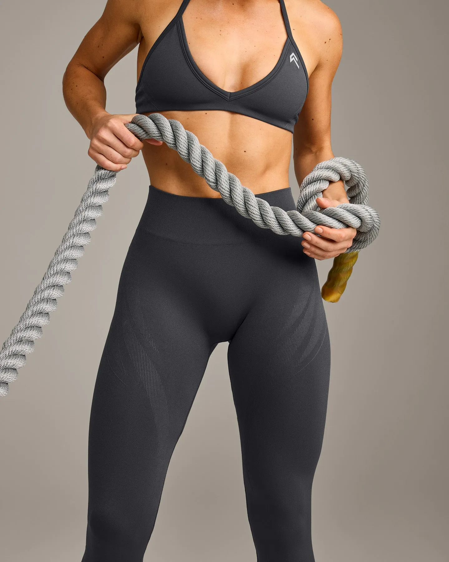 EnhanceLift™ Seamless Leggings with Grey Logo | Coal sold by Oner Active product image thumbnail 5