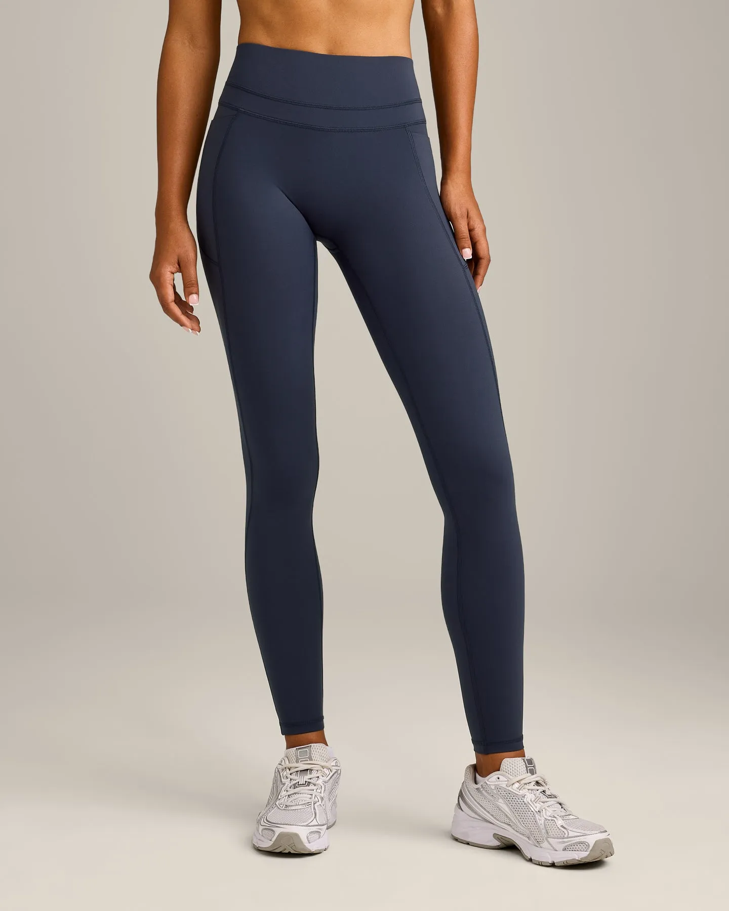 UnifiedMove™ High Waisted Pocket Leggings with Reflective Logo | True Blue sold by Oner Active product image thumbnail 2
