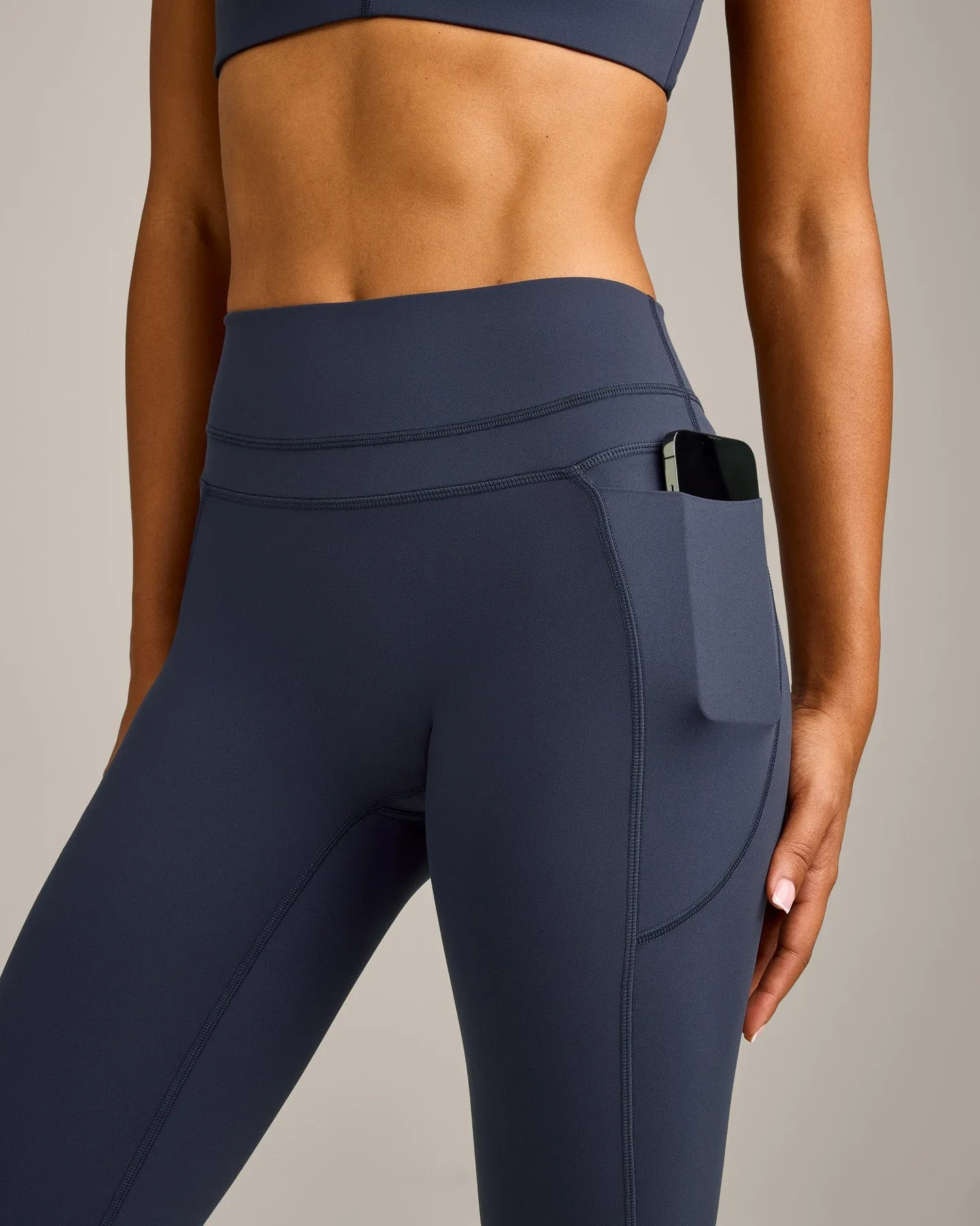 UnifiedMove™ High Waisted Pocket Leggings with Reflective Logo | True Blue sold by Oner Active product image thumbnail 5