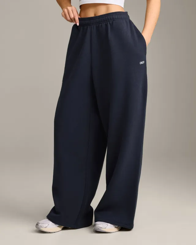 Foundations Cosy Oversized Straight Leg Joggers | True Blue made by Oner Active