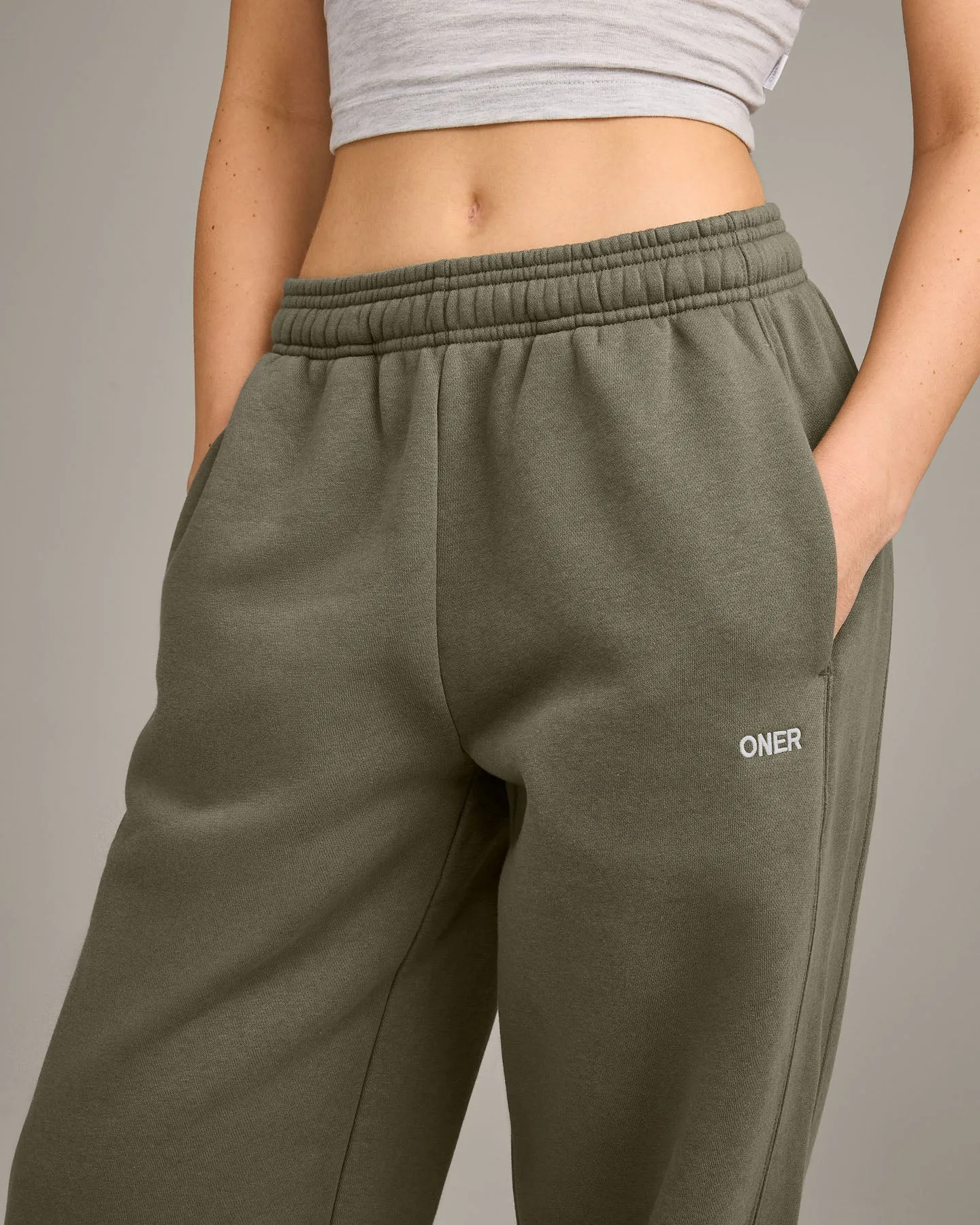 Foundations Cosy Straight Leg Joggers | Alpine Green sold by Oner Active product image thumbnail 5