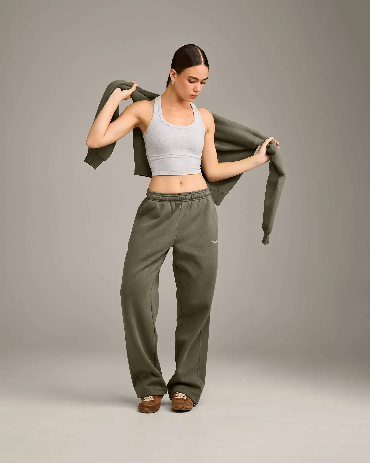 Foundations Cosy Straight Leg Joggers | Alpine Green sold by Oner Active product image thumbnail 3