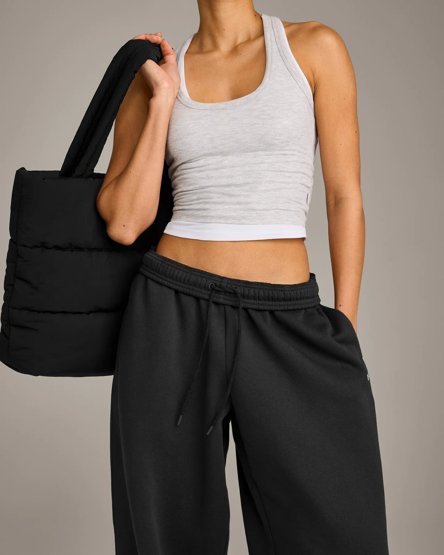 Foundations Cosy Oversized Straight Leg Joggers | Soft Black sold by Oner Active product image thumbnail 5