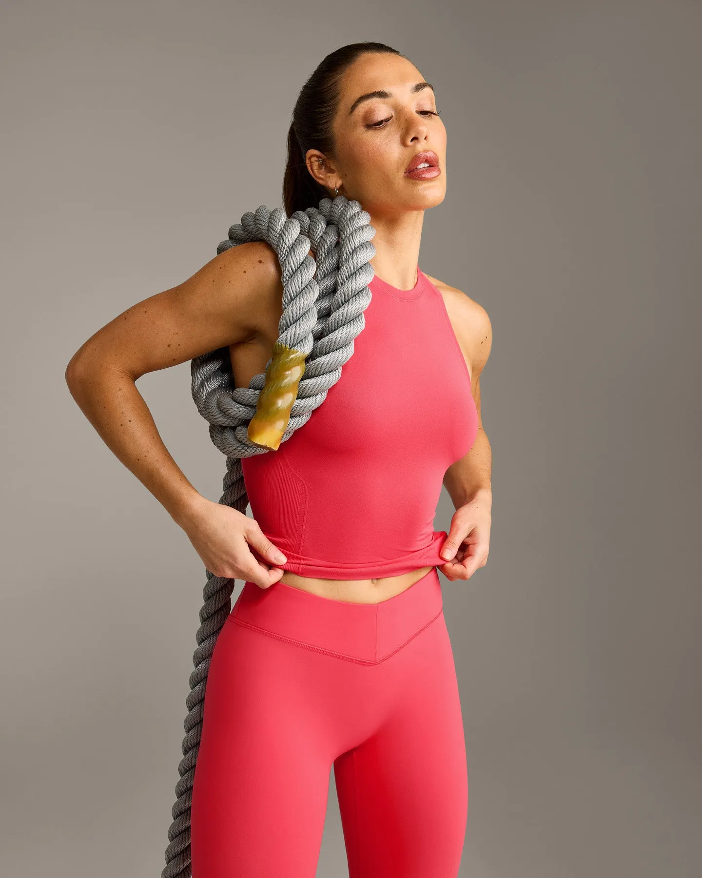 Oner Seamless Fitted Vest | Light Charged Pink sold by Oner Active product image thumbnail 4