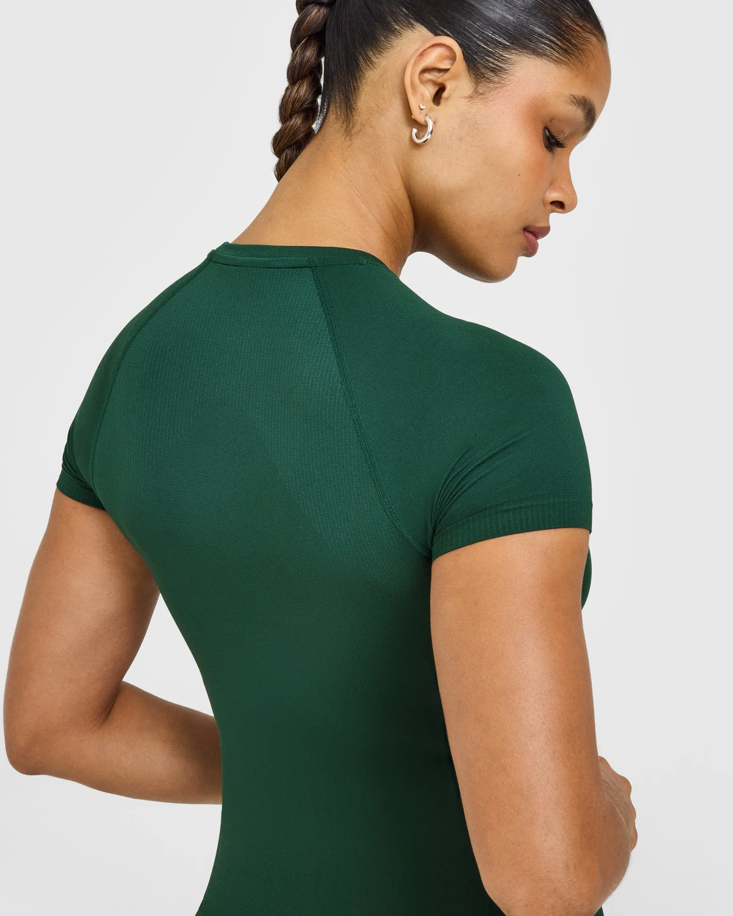 Go To Seamless Fitted Top | Racing Green sold by Oner Active product image thumbnail 4