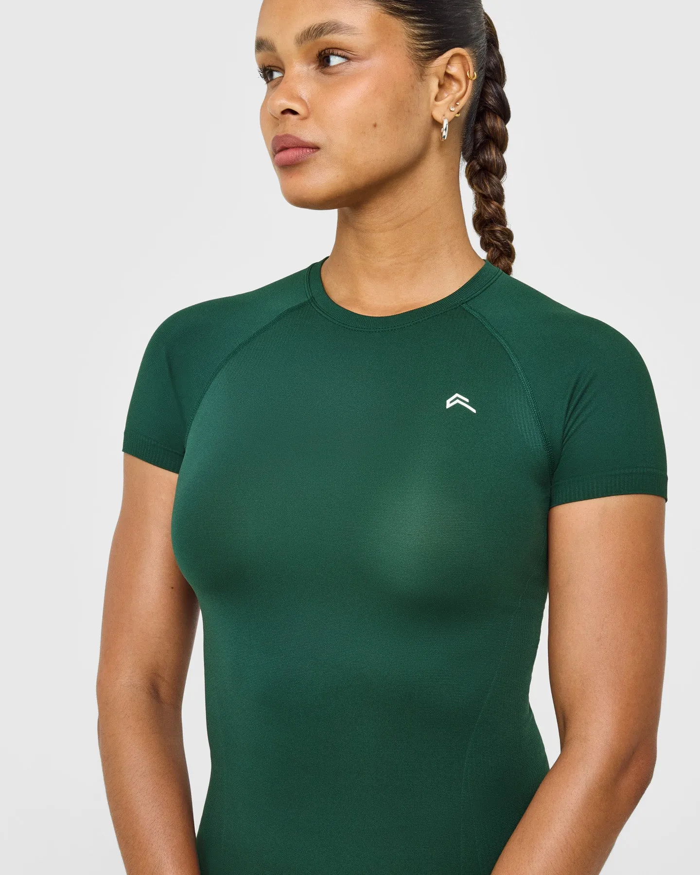 Go To Seamless Fitted Top | Racing Green sold by Oner Active product image thumbnail 5