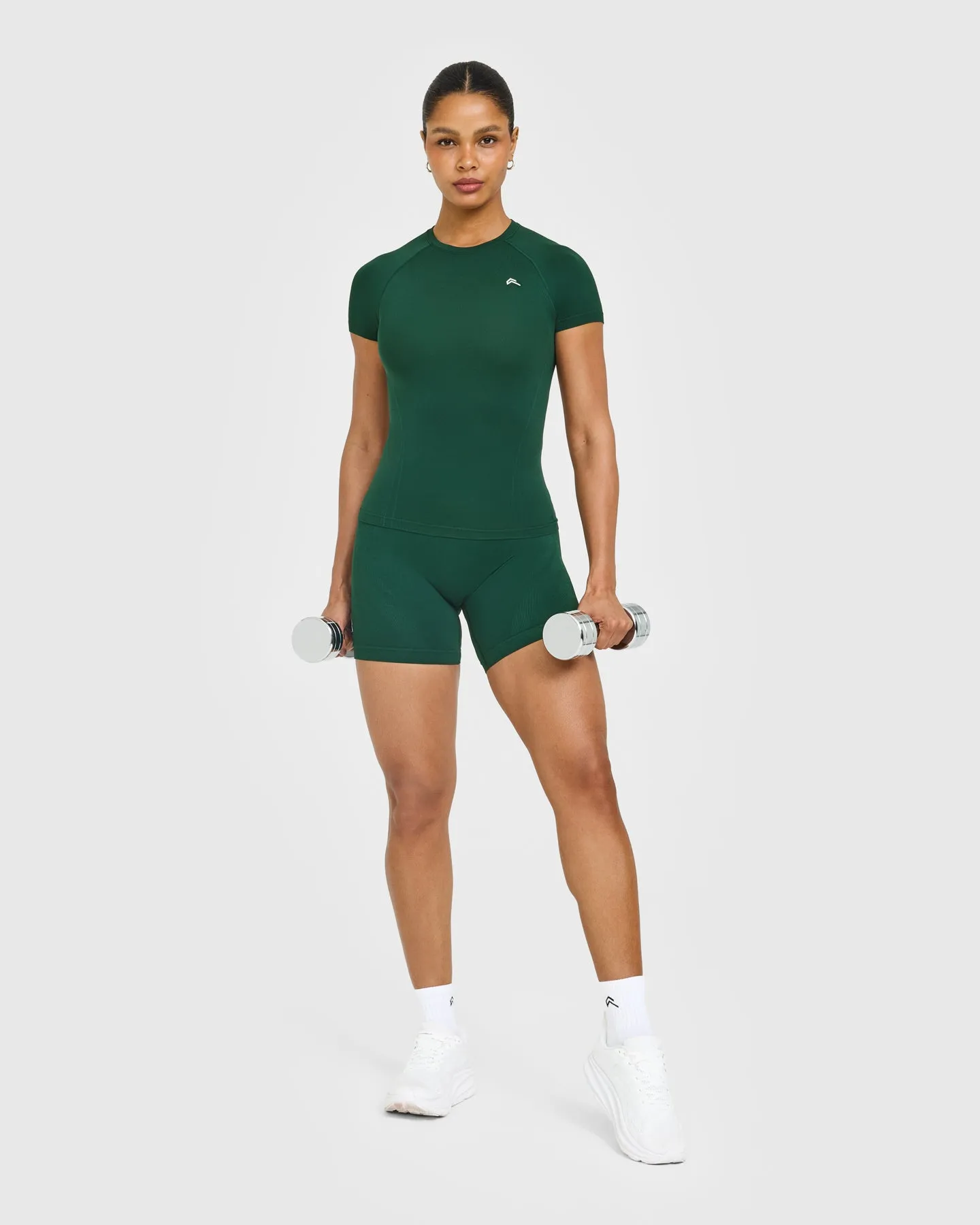 Go To Seamless Fitted Top | Racing Green sold by Oner Active product image thumbnail 3