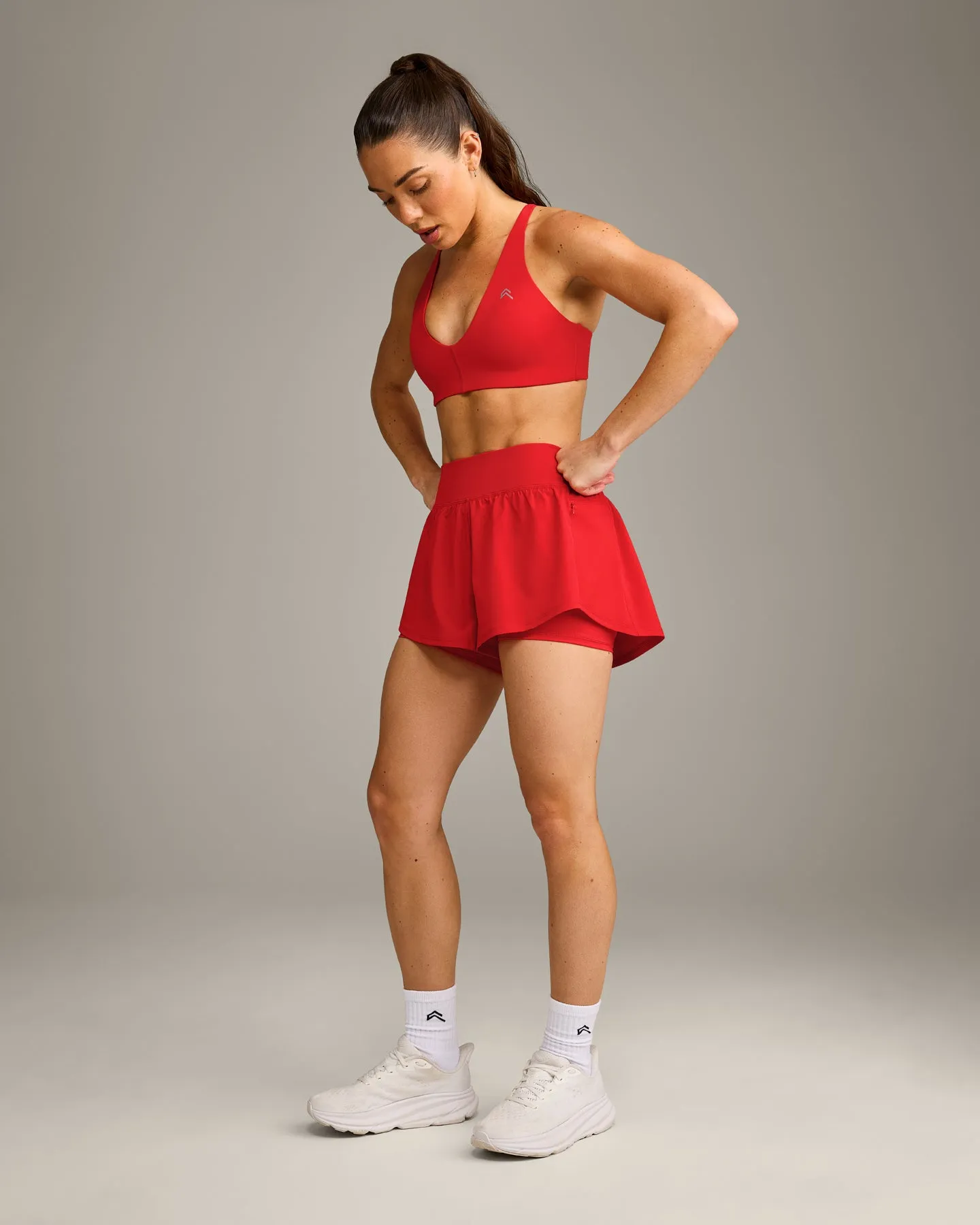 UnifiedMove™ Double Layer Shorts 5" | Muscle Mommy Red sold by Oner Active product image thumbnail 3